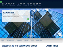 Tablet Screenshot of cohanlawgroup.com